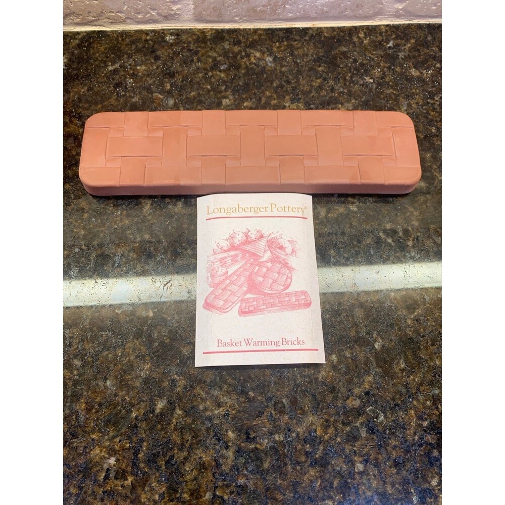 Vintage Longaberger Cracker Basket Warming Brick Like New